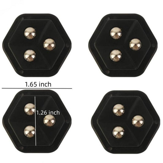4 Pcs Pentagon Mini Caster Wheels