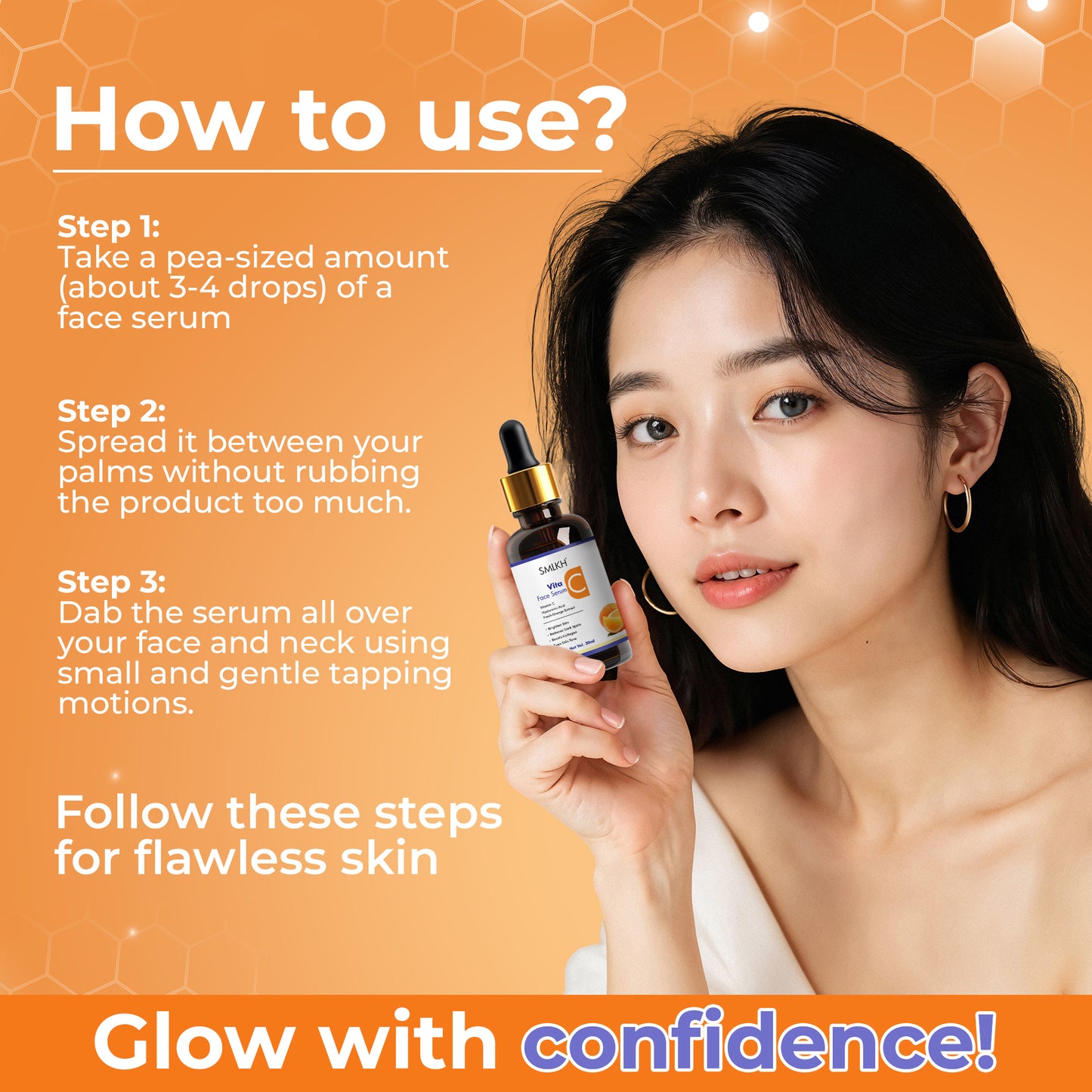 10% Vitamin C Serum for Dark Spots Corrector 30ml Pack Of-1