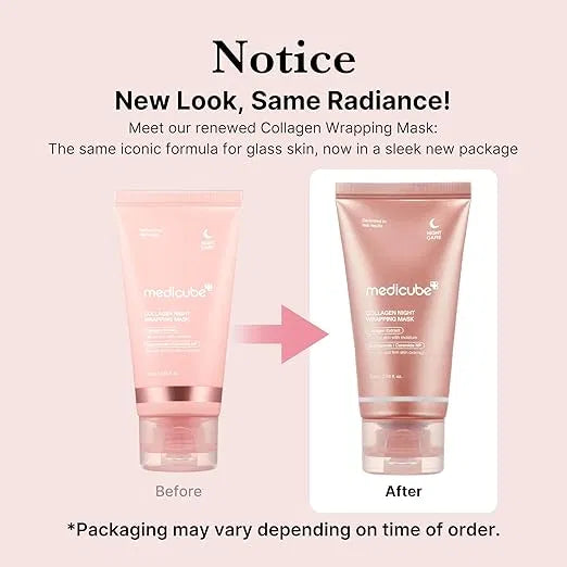 SS Medicube Collagen Overnight Wrapping Peel Off Facial Mask Pack of 1-Creams, Gels & Sprays-Muaazon Store-5912