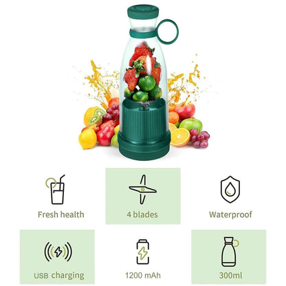Electric Portable Mini Juicer Bottle-Bulbs-Muaazon Store-18052