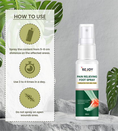 Bejoy Fresh Foot Deodorant and Foot Spray, Eliminate Foot Odor Spray Experts-Creams, Gels & Sprays-Muaazon Store-16182