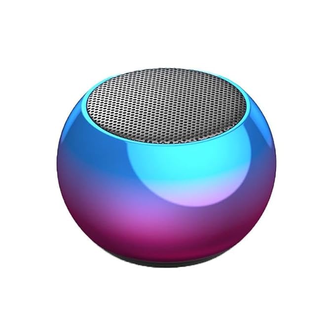 Mini Boost 4 Bluetooth Speaker 4D Mini Electroplating Round Steel Speaker - Multicolor