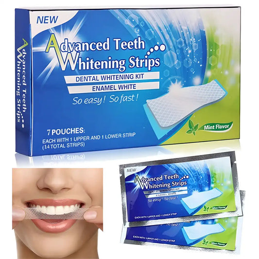 Teeth Whitening Strip Portable Dental Whitening Strip (Pack of 7)-Health, Fitness & Nutrition Books-Muaazon Store-19378