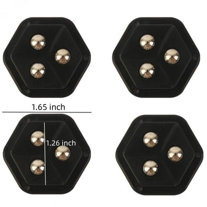4 Pcs Pentagon Mini Caster Wheels-Health, Fitness & Nutrition Books-Muaazon Store-19378