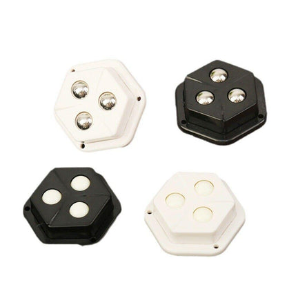 4 Pcs Pentagon Mini Caster Wheels-Health, Fitness & Nutrition Books-Muaazon Store-19378