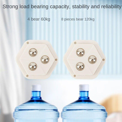 4 Pcs Pentagon Mini Caster Wheels-Health, Fitness & Nutrition Books-Muaazon Store-19378