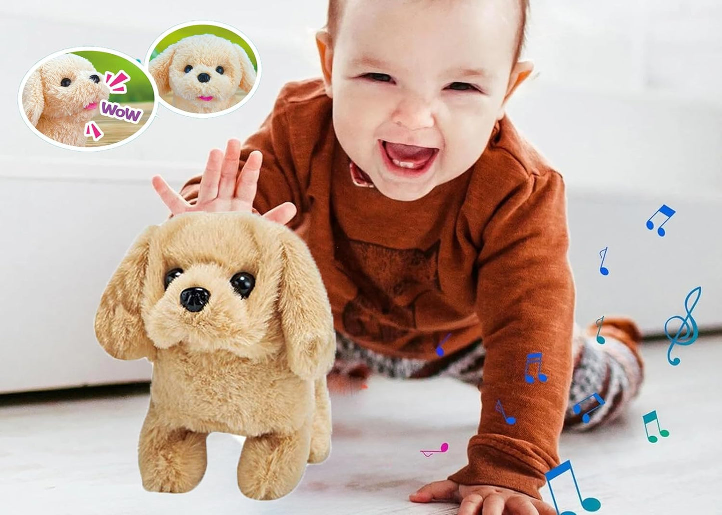 Electronic Interactive Plush Puppy Toy--Muaazon Store-Muaazon Store