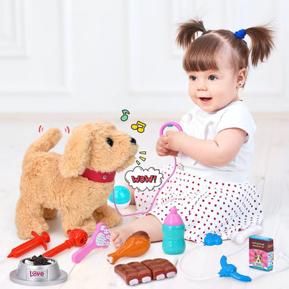 Electronic Interactive Plush Puppy Toy--Muaazon Store-Muaazon Store