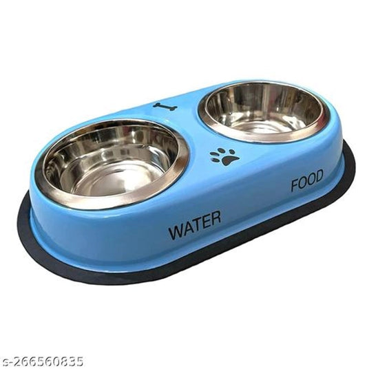 Stainless Steel Feeding Bowls for Pet (Multicolor, M)-Pet Beds-Muaazon Store-15929